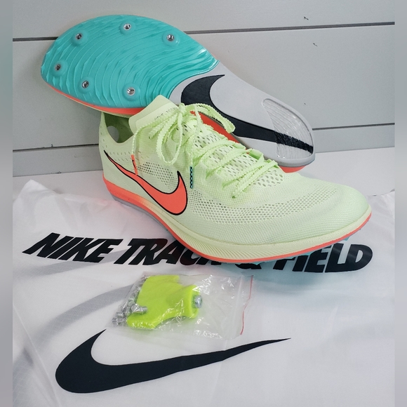 Nike ZoomX Dragonfly Barely Volt Hyper Orange Track Field Spike size Men's 13 - Picture 1 of 10